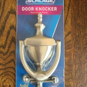 Schlage Door Knocker Solid Brass Brushed Nickel PLEASE READ